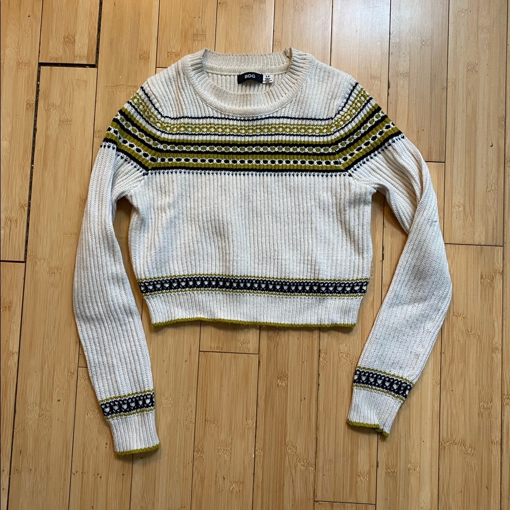 Cute Cropped Knit Sweater